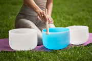 Blue Frosted Singing Bowl 10